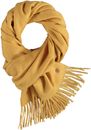 FRAAS Pure Cashmere Scarf with Fringes Banana