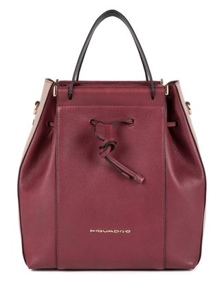 PIQUADRO Circle Bucket Bag Rosso Mattone