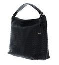 abro Leather Piuma Weaving Hobo Bag Elvi S Black / Gold