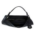 abro Leather Piuma Weaving Hobo Bag Elvi S Black / Gold