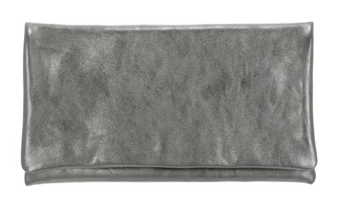 abro Leather Mimosa Clutch Bag M Guncolor