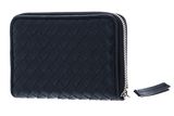 abro Leather Piuma Weaving Zip Wallet Navy abro Leather Piuma Weaving Zip Wallet Navy