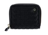 abro Leather Piuma Weaving Zip Wallet S Black / Gold