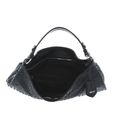 abro Leather Piuma Weaving Hobo Bag Elvi L Black / Nickel