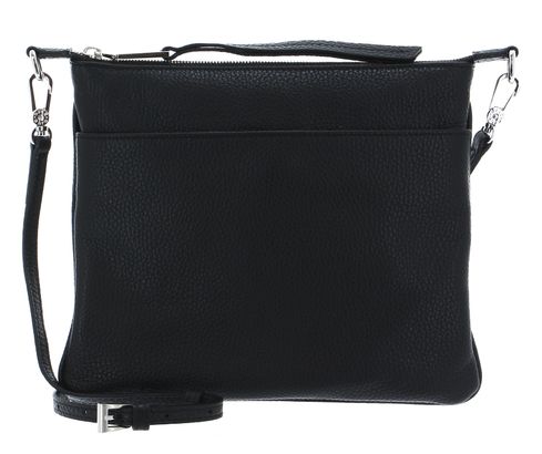 abro Leather Adria Crossbody Bag Onefold Black / Nickel