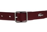 LACOSTE Elegance Bicolor Reversible Belt W80 Bordeaux Fango