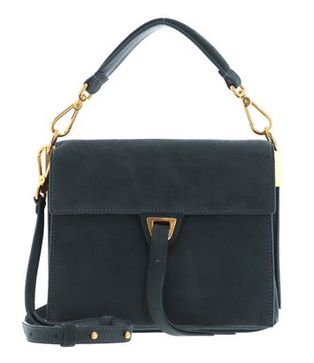 COCCINELLE Louise Suede Handbag Suede Bottalatino Shark Grey