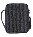 LACOSTE The Blend Vertical Camera Bag Allover Monogram Noir Gris LACOSTE The Blend Vertical Camera Bag Allover Monogram Noir Gris