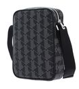 LACOSTE The Blend Vertical Camera Bag Allover Monogram Noir Gris LACOSTE The Blend Vertical Camera Bag Allover Monogram Noir Gris