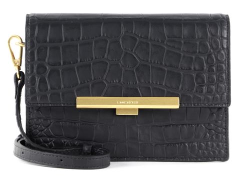 LANCASTER Exotic Lee Crossbody Bag Noir