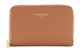 LANCASTER Delphino Zip Around Wallet Camel