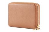 LANCASTER Delphino Zip Around Wallet Camel