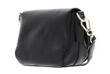 MANDARINA DUCK Luna Shoulder Bag With Flap Small Black