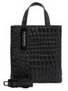 LIEBESKIND BERLIN Croco Paper Bag Tote S Black LIEBESKIND BERLIN Croco Paper Bag Tote S Black