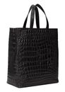 LIEBESKIND BERLIN Croco Paper Bag Tote M Black LIEBESKIND BERLIN Croco Paper Bag Tote M Black