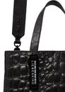 LIEBESKIND BERLIN Croco Paper Bag Tote M Black LIEBESKIND BERLIN Croco Paper Bag Tote M Black
