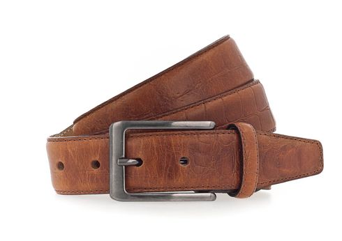 Vanzetti 35mm Full Leather Belt W90 Cognac