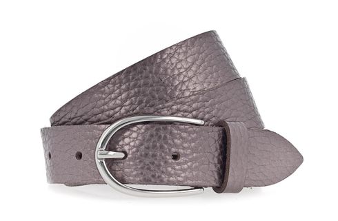 Vanzetti Glitter Radiance 30mm Metallic Belt W90 Silvergrey Metallic