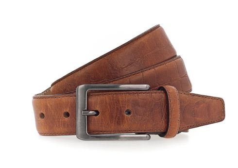 Vanzetti 35mm Full Leather Belt W85 Cognac