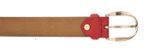 Vanzetti 30mm Leather Belt W75 Red - kürzbar