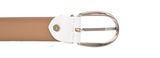 Vanzetti 30mm Leather Belt W100 White - shortenable