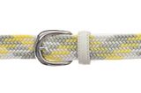 Vanzetti 30mm Braided Women's Belt W100 Light Gray / Neon
