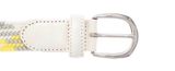 Vanzetti 30mm Braided Women's Belt W100 Light Gray / Neon