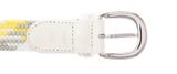 Vanzetti 30mm Braided Women's Belt W100 Light Gray / Neon