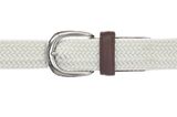 Vanzetti 30mm Braided Women's Belt W110 Cream-White Vanzetti 30mm Braided Women's Belt W110 Cream-White