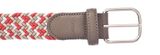 Vanzetti Braided Women's Belt W95 Coral / White