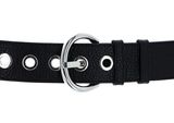 abro Leather Adria Eyelets Belt W95 Black / Nickel abro Leather Adria Eyelets Belt W95 Black / Nickel