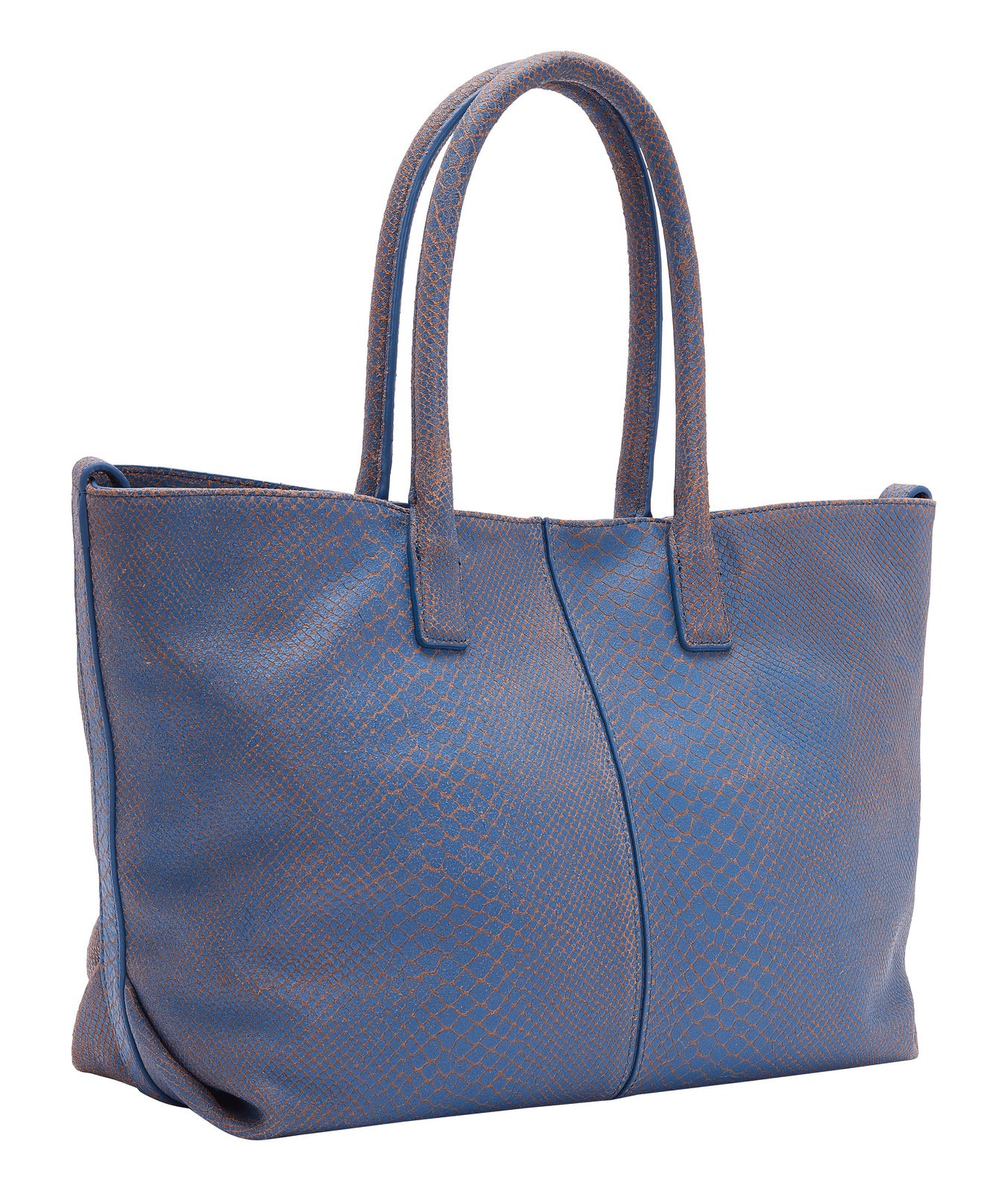 LIEBESKIND BERLIN Chelsea Snake Jungle Shopper M Retro Denim LIEBESKIND BERLIN Chelsea Snake Jungle Shopper M Retro Denim