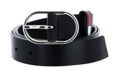 TOMMY HILFIGER TJW Oval 3.0 Belt W95 Black