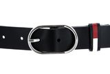 TOMMY HILFIGER TJW Oval 3.0 Belt W90 Black TOMMY HILFIGER TJW Oval 3.0 Belt W90 Black
