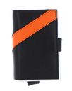 PIQUADRO PQN Double Compact Wallet Nero / Arancio PIQUADRO PQN Double Compact Wallet Nero / Arancio