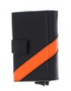 PIQUADRO PQN Double Compact Wallet Nero / Arancio PIQUADRO PQN Double Compact Wallet Nero / Arancio