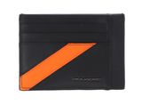 PIQUADRO PQN Pocket Credit Card Pouch RFID Nero / Arancio