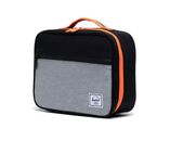 Herschel Pouches Pop Quiz Lunch Box Sharkskin Enzyme Ripstop / Black Enzyme Ripstop / Shocking Orange