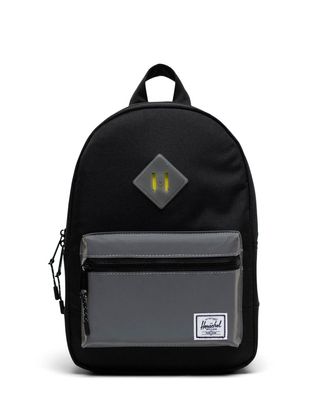 Herschel Heritage Kids Backpack Black / Silver Reflective