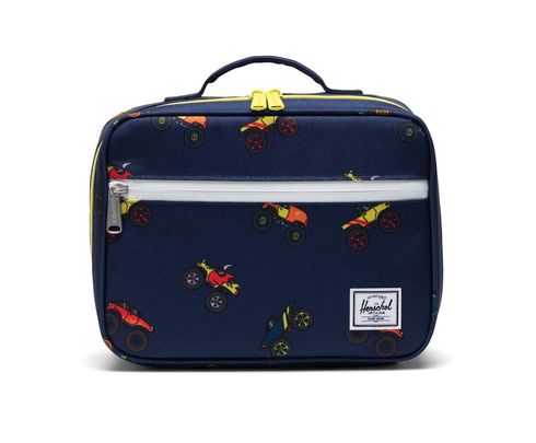 Herschel Pouches Pop Quiz Lunch Box Peacoat Monster Truck