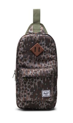 Herschel Heritage Shoulder Bag Green Pea Camo