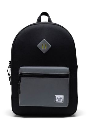 Herschel Heritage Youth Backpack XL Black / Silver Reflective