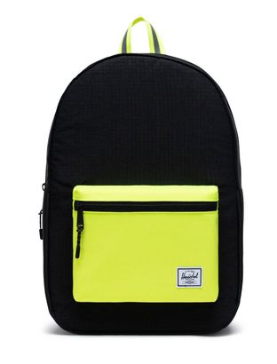 Herschel Settlement Backpack Black Enzyme Ripstop / Black / Safety Yellow