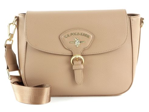 U.S. POLO ASSN. Stanford Flap Crossbody Bag Beige