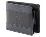 U.S. POLO ASSN. Horizontal Wallet with Coin and Flap Blue U.S. POLO ASSN. Horizontal Wallet with Coin and Flap Blue