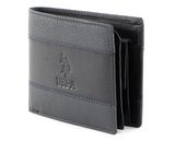 U.S. POLO ASSN. Horizontal Wallet with Coin and Flap Blue U.S. POLO ASSN. Horizontal Wallet with Coin and Flap Blue