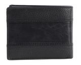 U.S. POLO ASSN. Horizontal Wallet with Coin and Flap Black U.S. POLO ASSN. Horizontal Wallet with Coin and Flap Black