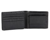 U.S. POLO ASSN. Horizontal Wallet with Coin and Flap Black