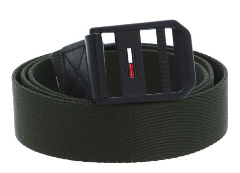 TOMMY HILFIGER TJM Webbing Belt W110 Dark Olive