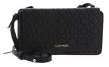 Calvin Klein Monogram Mix Flap Wallet Mini Bag Brown Mono